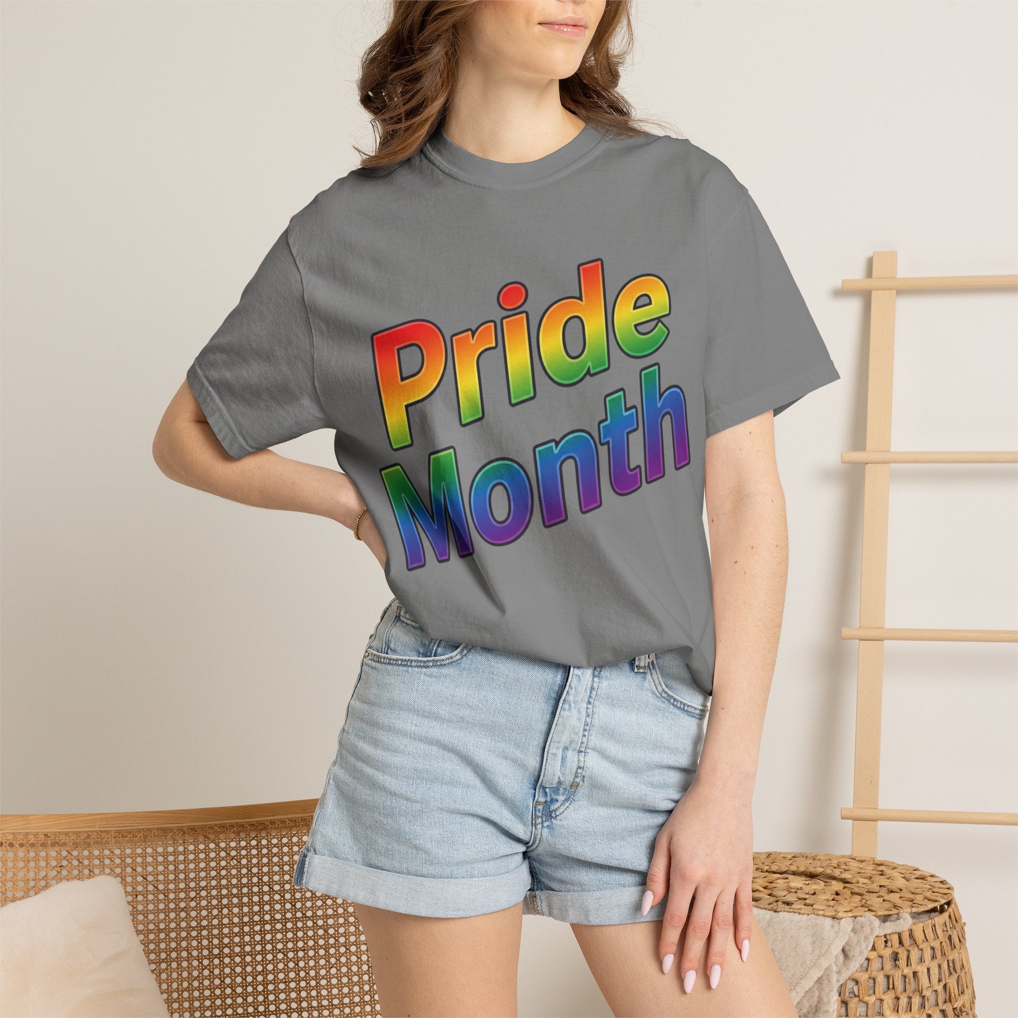 Pride Month T-Shirt — Rainbow "Pride Month" Front & 2026 Back LGBTQ+ Celebration Tee