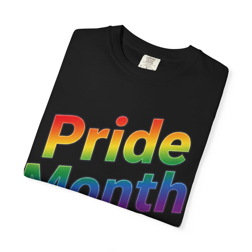 Pride Month T-Shirt — Rainbow "Pride Month" Front & 2026 Back LGBTQ+ Celebration Tee