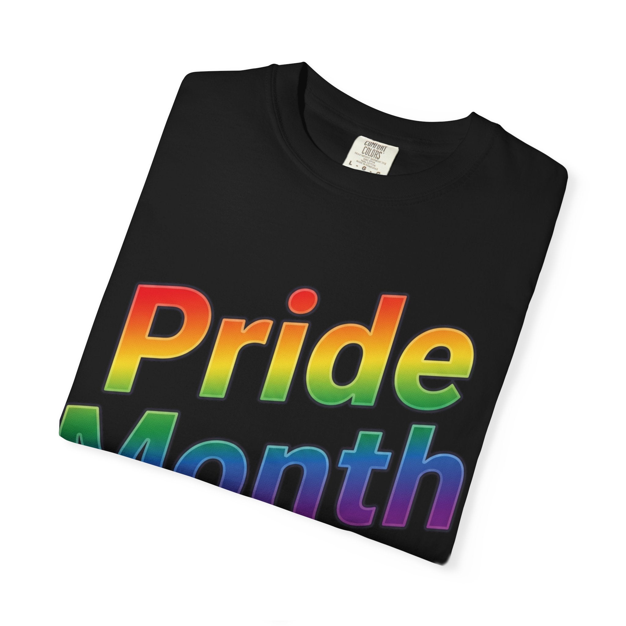 Pride Month T-Shirt — Rainbow "Pride Month" Front & 2026 Back LGBTQ+ Celebration Tee