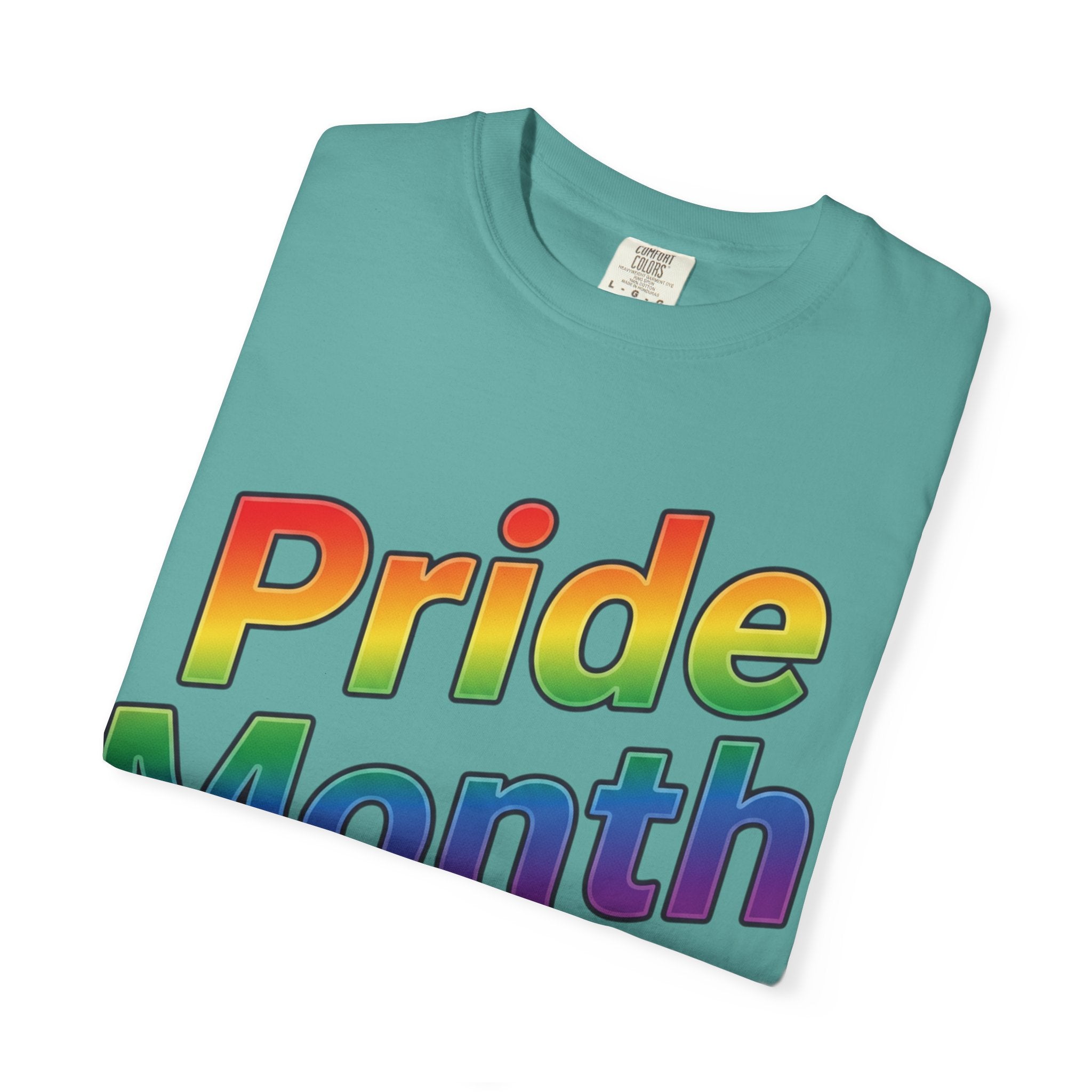 Pride Month T-Shirt — Rainbow "Pride Month" Front & 2026 Back LGBTQ+ Celebration Tee