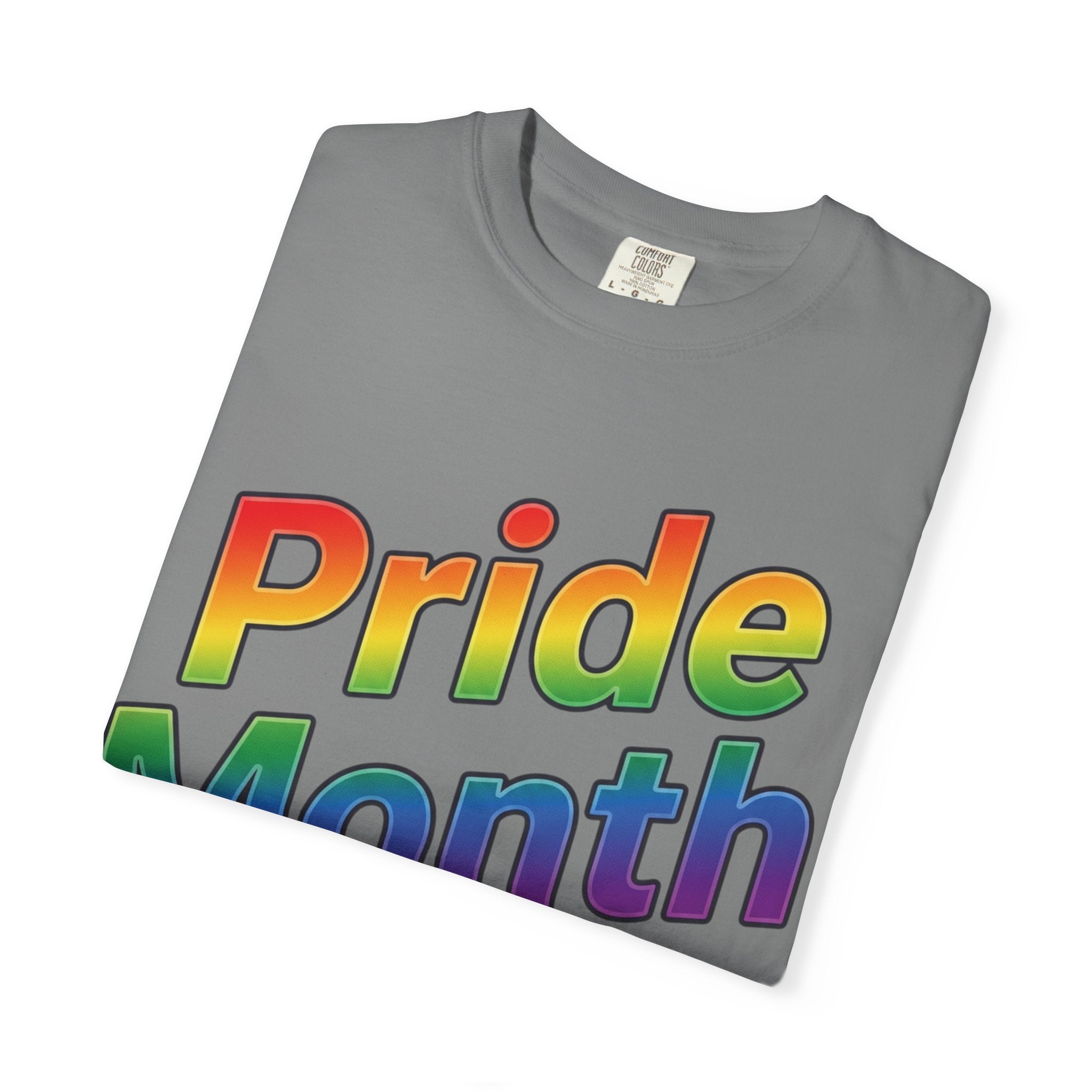 Pride Month T-Shirt — Rainbow "Pride Month" Front & 2026 Back LGBTQ+ Celebration Tee