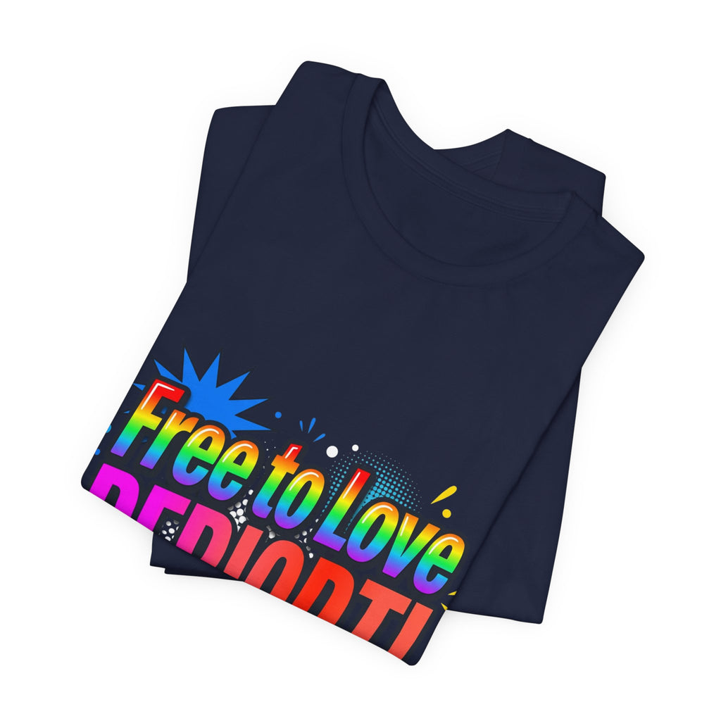 Free to Love PERIODT! T-Shirt – Bold Pride Rainbow Graphic Tee