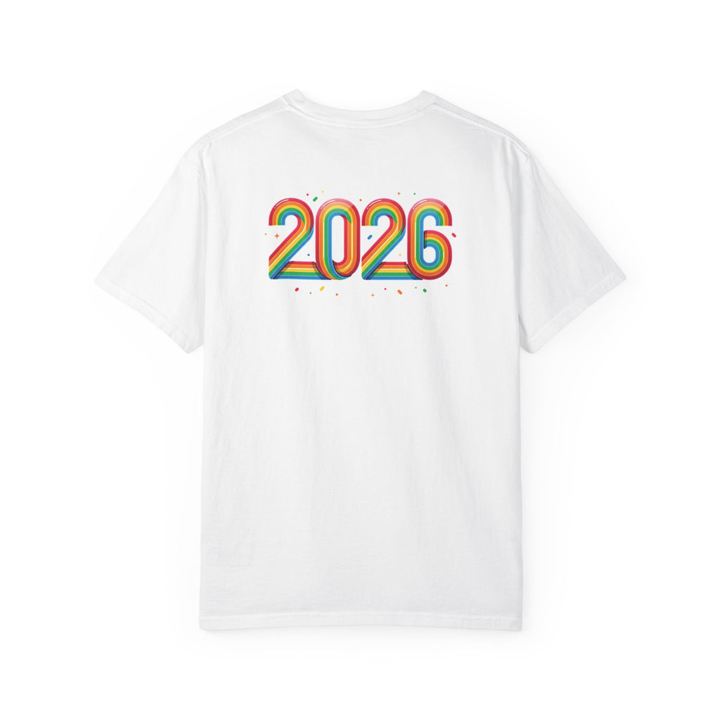 Pride Month T-Shirt — Rainbow "Pride Month" Front & 2026 Back LGBTQ+ Celebration Tee