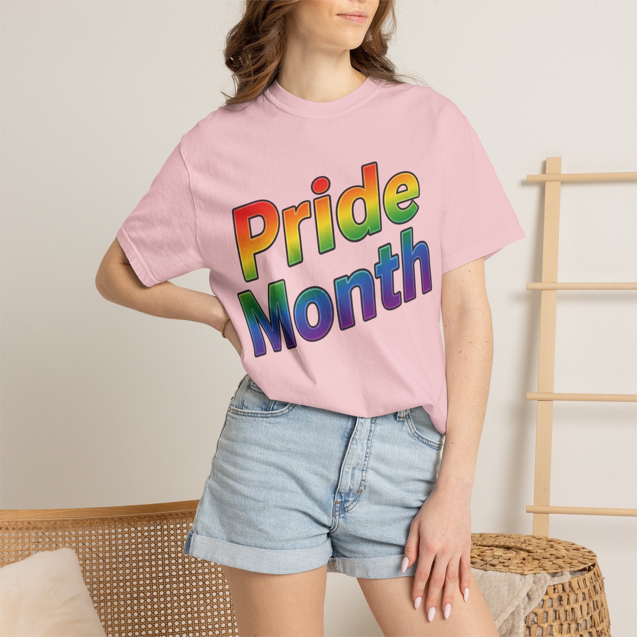 Pride Month T-Shirt — Rainbow "Pride Month" Front & 2026 Back LGBTQ+ Celebration Tee