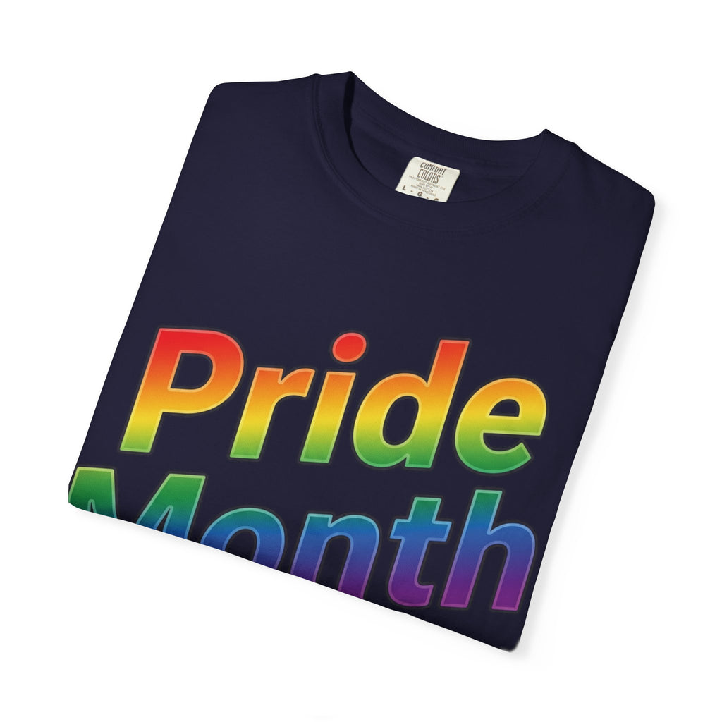 Pride Month T-Shirt — Rainbow "Pride Month" Front & 2026 Back LGBTQ+ Celebration Tee