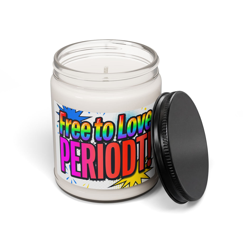 Free to Love PERIODT! Scented Soy Candle — 9oz Pride & LGBTQ+ Affirmation Jar
