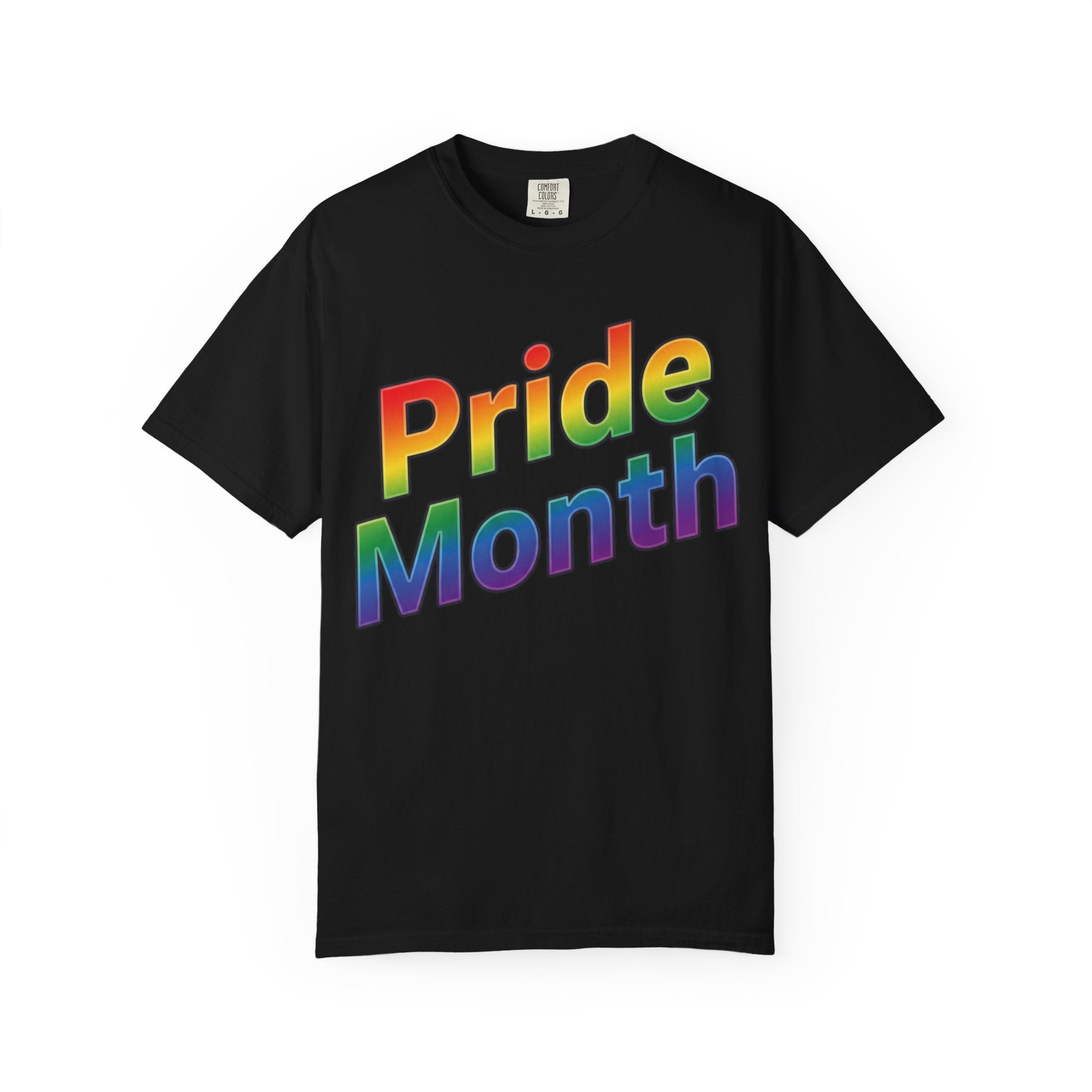 Pride Month T-Shirt — Rainbow "Pride Month" Front & 2026 Back LGBTQ+ Celebration Tee