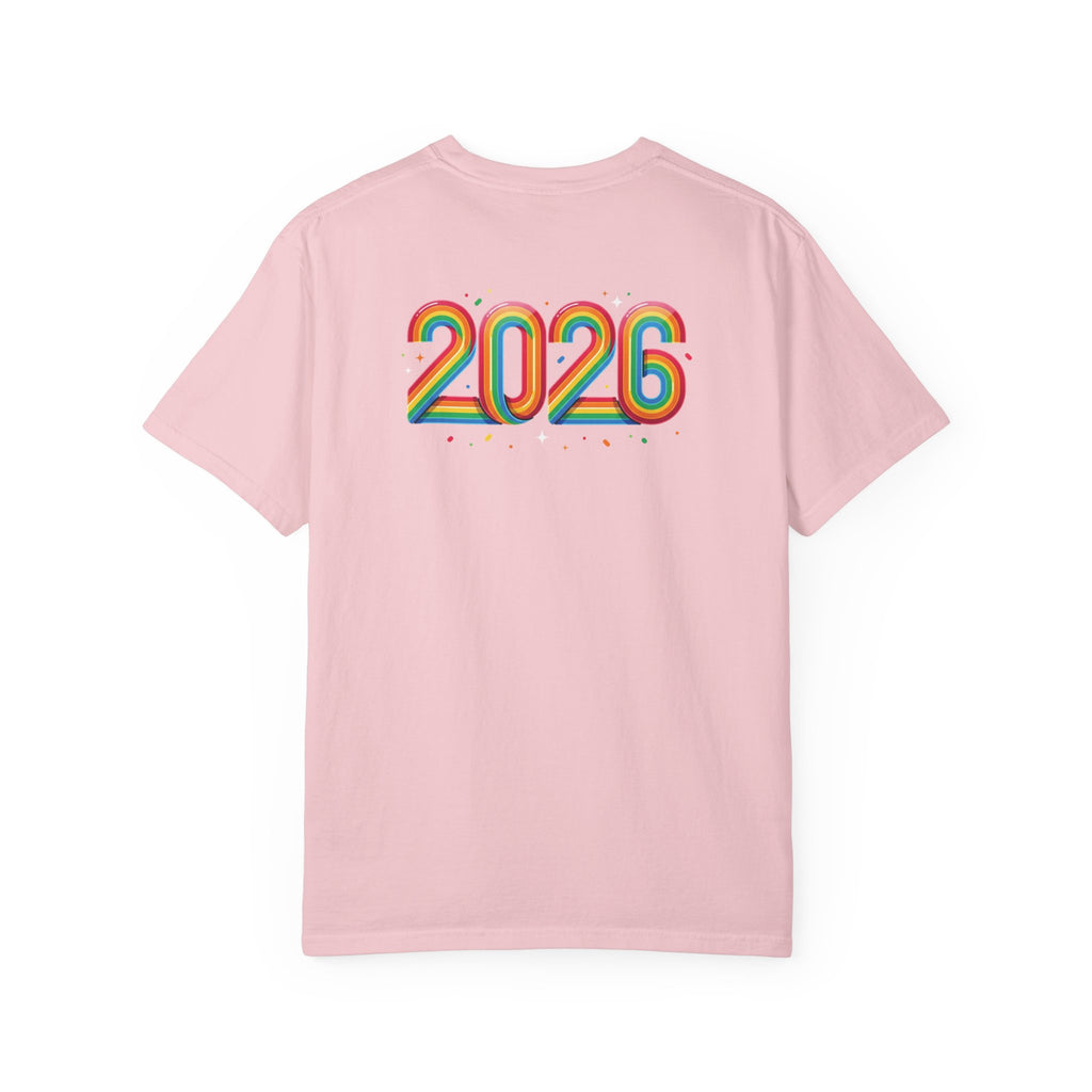 Pride Month T-Shirt — Rainbow "Pride Month" Front & 2026 Back LGBTQ+ Celebration Tee